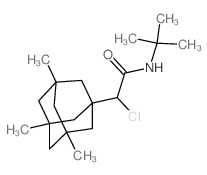 2-chloro-N-tert-butyl-2-(3,5,7-trimethyl-1-adamantyl)acetamide结构式
