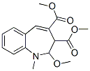 2,3-Dihydro-2-methoxy-1-methyl-1H-1-benzazepine-3,4-dicarboxylic acid dimethyl ester structure