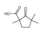1,3,3-trimethyl-2-oxocyclopentanecarboxylic acid Structure