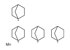 tetrakis(bicyclo[2.2.1]hept-1-yl)manganese Structure