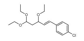 1-chloro-4-(3,5,5-triethoxypent-1-en-1-yl)benzene Structure