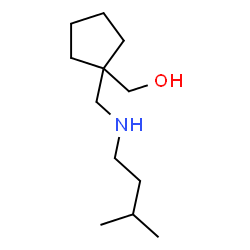 Cyclopentanemethanol, 1-[[(3-methylbutyl)amino]methyl]- (9CI)结构式