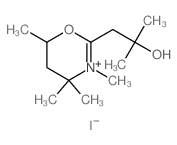 2-methyl-1-(3,4,4,6-tetramethyl-1-oxa-3-azoniacyclohex-2-en-2-yl)propan-2-ol Structure