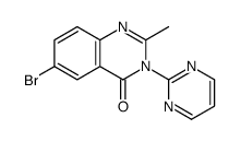 6-bromo-2-methyl-3-pyrimidin-2-ylquinazolin-4-one Structure