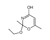 2-ethoxy-2,6-dimethyl-3H-1,3-oxazin-4-one结构式