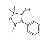 4-亚氨基-5,5-二甲基-3-苯基-2-噁唑烷酮结构式