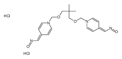 [1-[[2,2-dimethyl-3-[[4-(oxoazaniumylmethylidene)pyridin-1-yl]methoxy]propoxy]methyl]pyridin-4-ylidene]methyl-oxoazanium,dichloride Structure