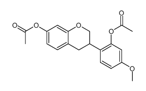 3-[2-(Acetyloxy)-4-methoxyphenyl]-3,4-dihydro-2H-1-benzopyran-7-ol acetate picture