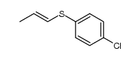 (4-chlorophenyl)(prop-1-en-1-yl)sulfane结构式