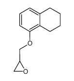 2-(5,6,7,8-tetrahydro-naphthalen-1-yloxymethyl)oxirane Structure