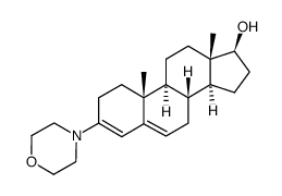 3-morpholino-3,5-androstadien-17β-ol结构式