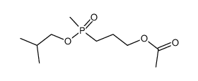 (3-acetoxy-propyl)-methyl-phosphinic acid isobutyl ester结构式