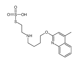 4-methyl-2-[4-(2-sulfosulfanylethylamino)butoxy]quinoline结构式