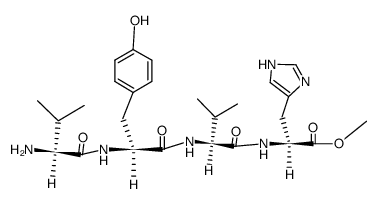 Val-Tyr-Val-His-OMe Structure