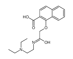 1-[2-[2-(diethylamino)ethylamino]-2-oxoethoxy]naphthalene-2-carboxylic acid Structure