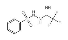 N-(benzenesulfonamido)-2,2,2-trifluoro-ethanimidamide Structure