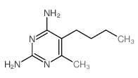 2,4-Pyrimidinediamine,5-butyl-6-methyl-结构式