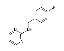 N-(4-fluorobenzyl)pyrimidin-2-amine结构式