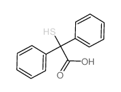 2,2-diphenyl-2-sulfanyl-acetic acid Structure