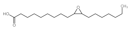 9-(3-heptyloxiran-2-yl)nonanoic acid structure