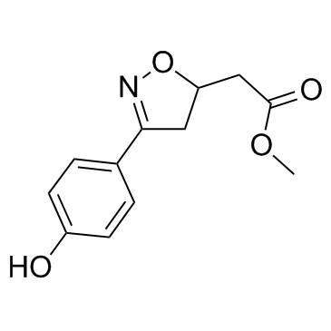 4,5-二氢-3-(4-羟基苯基)-5-异恶唑乙酸甲酯图片