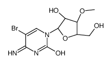 4-amino-5-bromo-1-[(2R,3R,4S,5R)-3-hydroxy-5-(hydroxymethyl)-4-methoxyoxolan-2-yl]pyrimidin-2-one结构式
