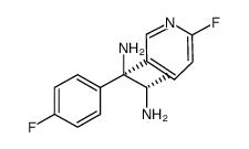 (1S,2S)-1-(4-fluorophenyl)-1-(6-fluoro-pyridin-3-yl)-1,2-propanediamine Structure