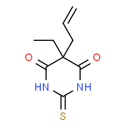 4,6(1H,5H)-Pyrimidinedione,5-ethyldihydro-5-(2-propenyl)-2-thioxo-(9CI)结构式