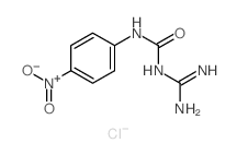 Urea,N-(aminoiminomethyl)-N'-(4-nitrophenyl)-, hydrochloride (1:1) Structure