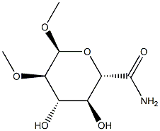 1-O,2-O-Dimethyl-α-D-glucopyranulonamide结构式