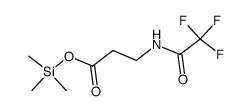 trimethylsilyl 3-(2,2,2-trifluoroacetamido)propanoate结构式