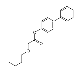 (4-phenylphenyl) 2-butoxyacetate结构式