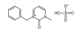 1-benzyl-3-methylpyrimidin-3-ium-2-one,hydrogen sulfate Structure