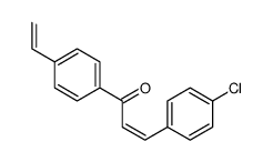 3-(4-chlorophenyl)-1-(4-ethenylphenyl)prop-2-en-1-one结构式