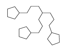 Cyclopentane, 1,1-[4- (3-cyclopentylpropyl)-1,7-heptanediyl]bis- Structure