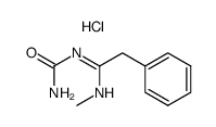 [1-Methylamino-2-phenyl-eth-(E)-ylidene]-urea; hydrochloride Structure