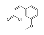 (E)-3-(3-Methoxyphenyl)-2-propenoyl chloride structure