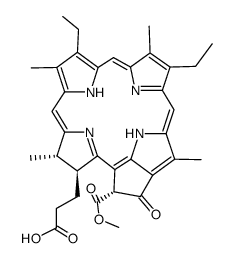 (132R)-132α-(Methoxycarbonyl)phytochlorin结构式