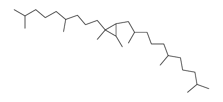 1r-(4,8-dimethyl-nonyl)-1,2t-dimethyl-3c-(2,6,10-trimethyl-undecyl)-cyclopropane结构式