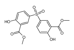 6,6'-dihydroxy-3,3'-sulfonyl-di-benzoic acid dimethyl ester Structure
