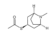 thioacetic acid S-(8-methyl-8-aza-bicyclo[3.2.1]oct-3-yl) ester结构式