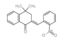 1(2H)-Naphthalenone,3,4-dihydro-4,4-dimethyl-2-[(2-nitrophenyl)methylene]-结构式