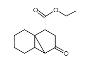 Tricyclo[4.4.0.0.1.5]decan-4-on-2-carbonsaeureaethylester结构式