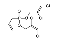 1,2-dichloro-3-[2,3-dichloroprop-2-enoxy(prop-2-enyl)phosphoryl]oxyprop-1-ene结构式