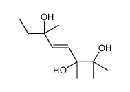 2,3,6-trimethyloct-4-ene-2,3,6-triol结构式