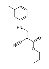 propyl (2E)-2-cyano-2-[(3-methylphenyl)hydrazinylidene]acetate Structure