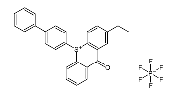 10-[1,1'-Biphenyl]-4-yl-2-(1-methylethyl)-9-oxo-9H-thioxanthenium hexafluorophosphate structure