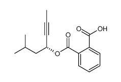 phthalic acid mono-((R)-1-isobutyl-but-2-ynyl) ester Structure