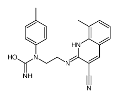 Urea, N-[2-[(3-cyano-8-methyl-2-quinolinyl)amino]ethyl]-N-(4-methylphenyl)- (9CI) structure