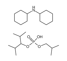 Phosphoric acid isobutyl ester 1-isopropyl-2-methyl-propyl ester; compound with dicyclohexyl-amine Structure